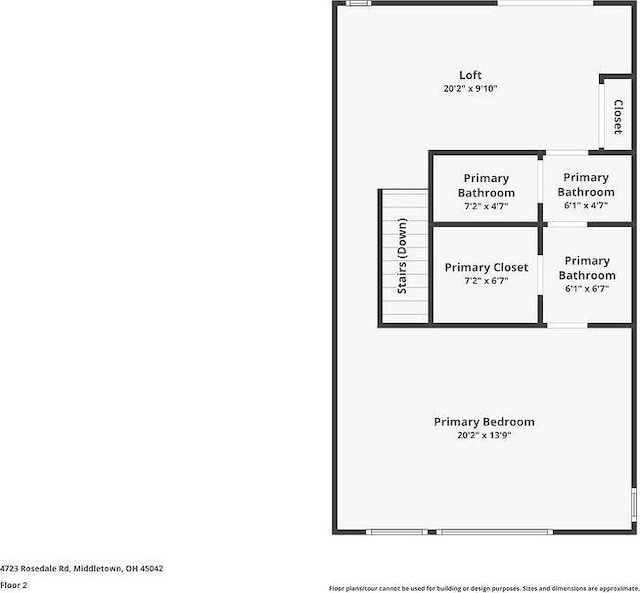 4723 Rosedale Rd, Middletown, OH 45042 - property floor plan