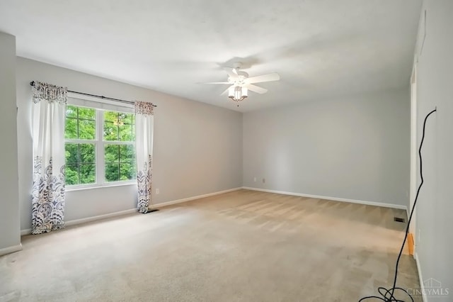 6872 Sandharbor Ct, Hamilton Twp, OH 45039 - carpeted spare room featuring a ceiling fan and baseboards