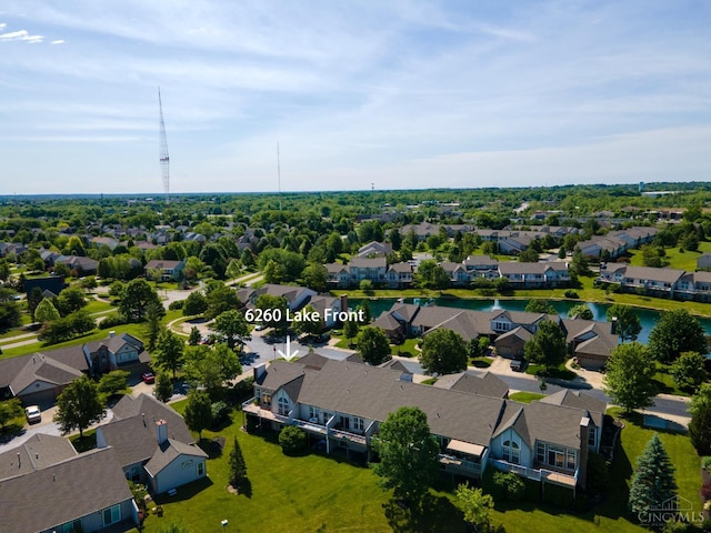 6260 Lake Front, Mason, OH 45040 - aerial view of residential area featuring a nearby body of water