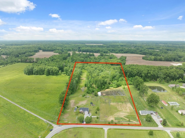 2489 Swings Corner Pt Isabel Rd, Tate Twp, OH 45106 - aerial view of sparsely populated area featuring property boundaries highlighted