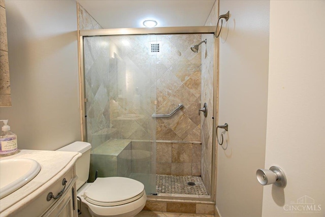 2324 Madison Rd Unit 506, Cincinnati, OH 45208 - full bathroom with toilet, vanity, and a shower stall