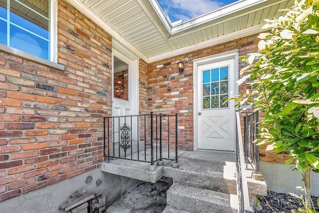 8714 Wuest Rd, Colerain Twp, OH 45251 - entrance to property featuring brick siding