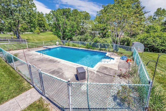 8714 Wuest Rd, Colerain Twp, OH 45251 - view of pool featuring a patio area and view of scattered trees