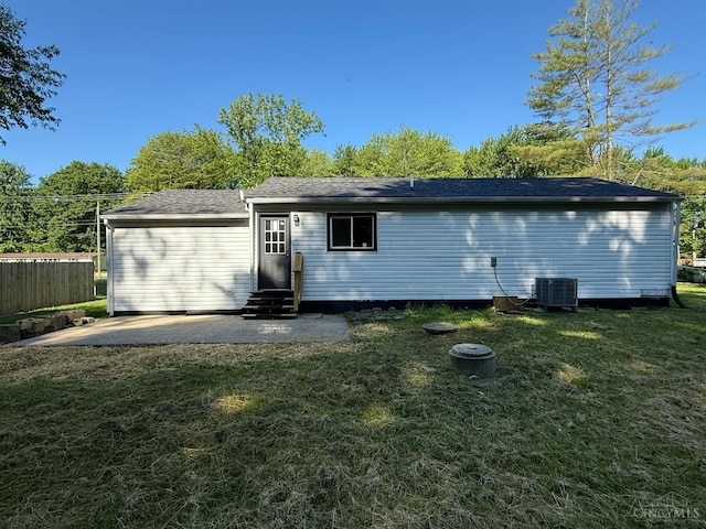 5776 State Route 132, Stonelick Twp, OH 45103 - back of house with entry steps, a patio, and cooling unit