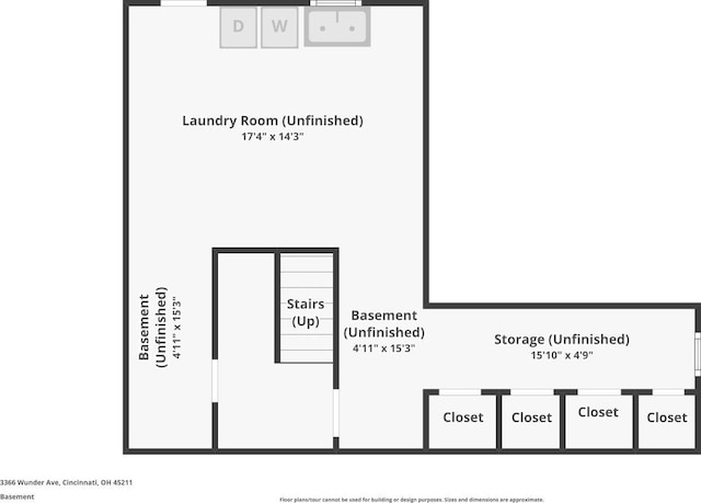 3366 Wunder Ave, Cincinnati, OH 45211 - room layout