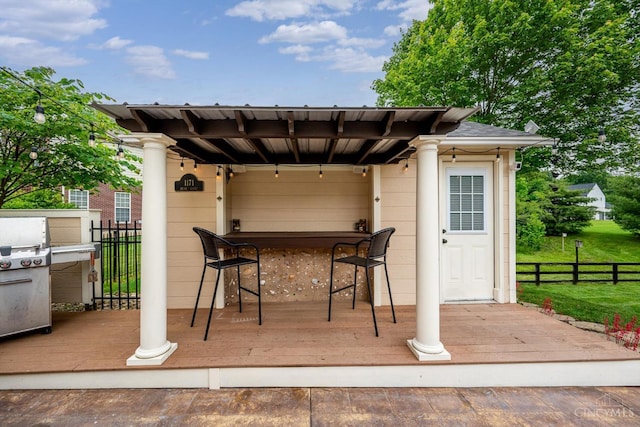 1171 Craig Ct, Hamilton Twp, OH 45039 - view of patio featuring a wooden deck