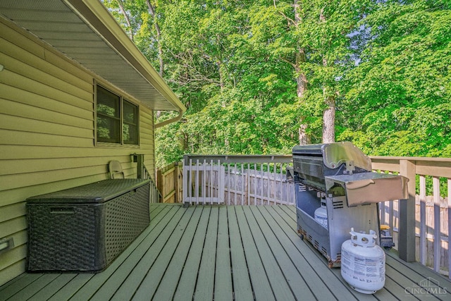 2020 Woodcreek Dr, Fairfield, OH 45014 - wooden deck with area for grilling