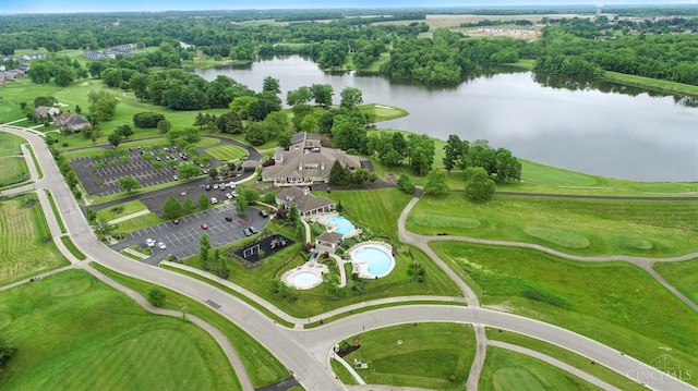 1387 Lake Run Dr, Turtle Creek Twp, OH 45036 - aerial view of property and surrounding area featuring a large body of water