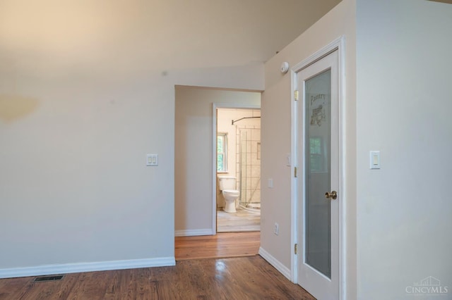 1182 Hook Morgan Rd, Concord Twp, OH 45679 - empty room featuring wood finished floors, baseboards, and a smoke detector