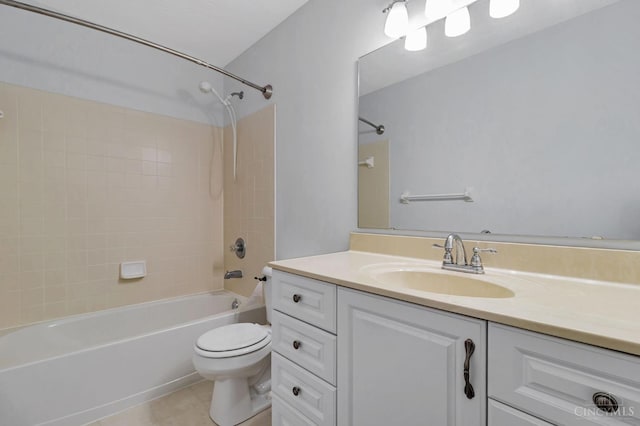 4600 Blainfield Ct, Union Twp, OH 45103 - full bath with vanity, bathtub / shower combination, toilet, and tile patterned flooring