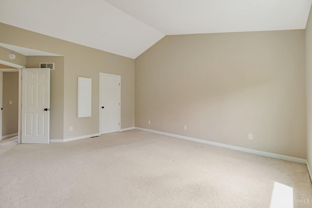 4600 Blainfield Ct, Union Twp, OH 45103 - unfurnished bedroom with light colored carpet, baseboards, and lofted ceiling