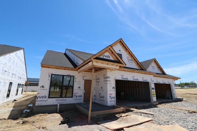 5556 Birch Ct Unit 9756, Fairfield Twp, OH 45011 - unfinished property with an attached garage and a shingled roof