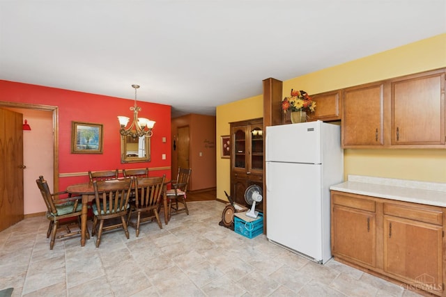 9488 Daugherty Marks Rd, Clark Twp, OH 45130 - dining space with a chandelier