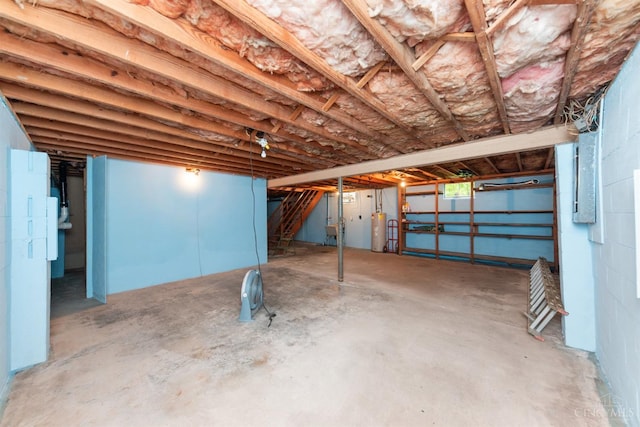 9488 Daugherty Marks Rd, Clark Twp, OH 45130 - basement featuring water heater
