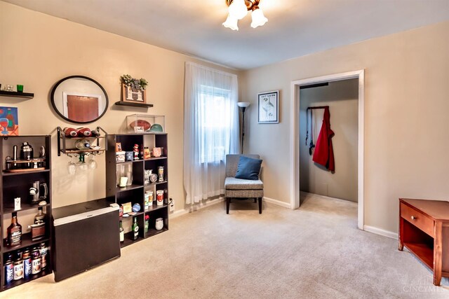 5411 Lester Rd, Cincinnati, OH 45213 - sitting room featuring carpet flooring and baseboards