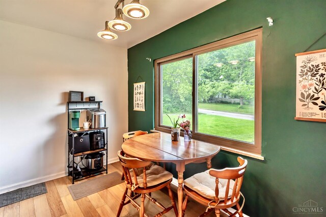 5411 Lester Rd, Cincinnati, OH 45213 - dining space with wood finished floors and baseboards