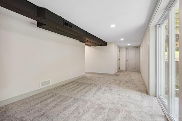 797 Fourth St, Reading, OH 45215 - below grade area with carpet flooring, recessed lighting, and baseboards