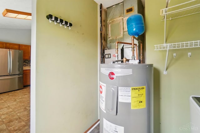 3914 Brookville Dr, Batavia Twp, OH 45102 - utility room featuring water heater