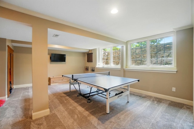 7757 Misty Meadows Ct, Harlan Twp, OH 45152 - recreation room with carpet flooring and baseboards