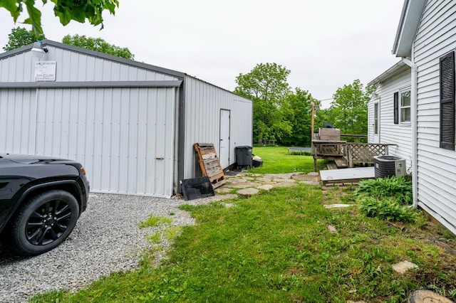 8111 E Folsom Rd, Washington Twp, OH 45133 - view of green lawn featuring a pole building and an outdoor structure