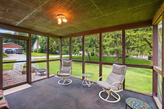21 Garden Cir, Wilmington, OH 45177 - view of unfurnished sunroom