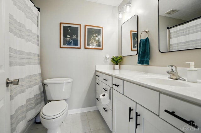 943 Steamboat Dr Unit 204, Union Twp, OH 45244 - bathroom with vanity, tile patterned floors, toilet, and baseboards