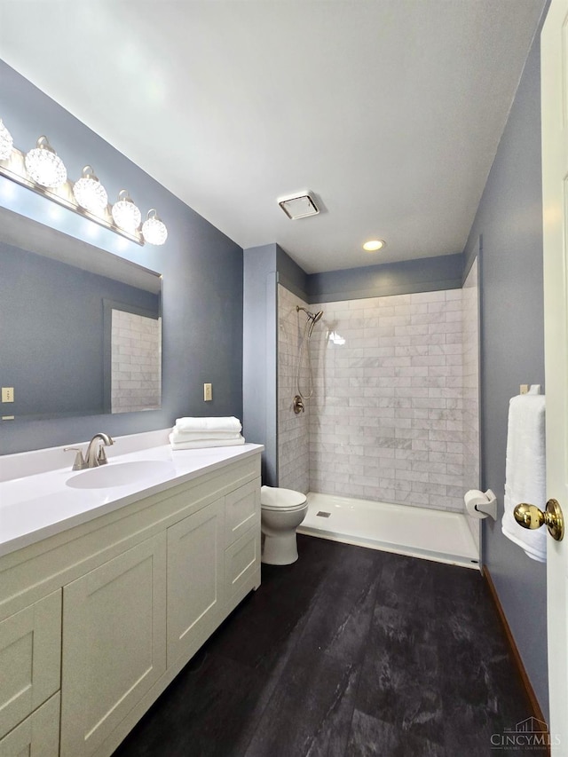 1244 Timber Creek Dr, Hanover Twp, OH 45013 - full bathroom featuring a tile shower and vanity
