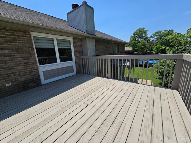 1244 Timber Creek Dr, Hanover Twp, OH 45013 - deck featuring a yard