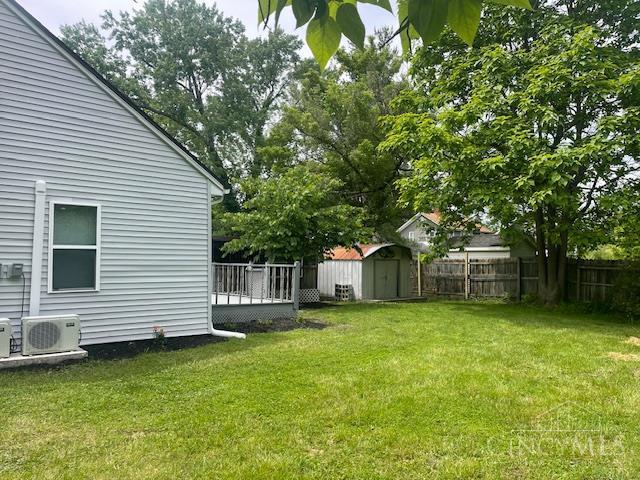 4 Cottage Ct, Anderson Twp, OH 45230 - view of yard with ac unit and a wooden deck