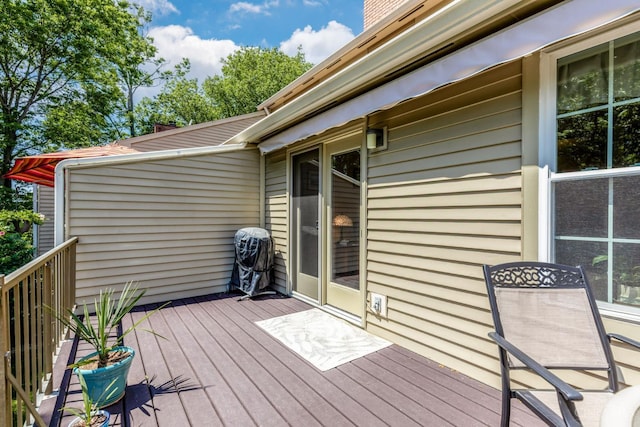 1627 Braintree Dr, Anderson Twp, OH 45255 - wooden terrace with a grill