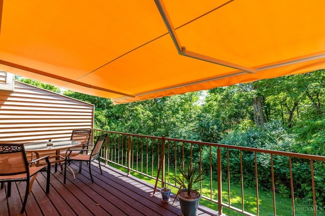1627 Braintree Dr, Anderson Twp, OH 45255 - wooden terrace featuring outdoor dining area