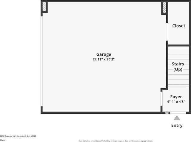 9298 Greenery Ct, Deerfield Twp, OH 45140 - property floor plan