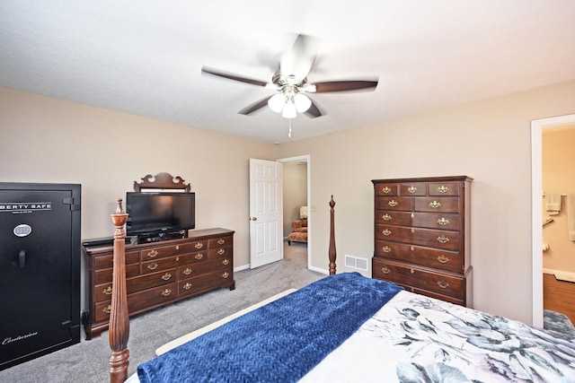 557 Hamblin Dr, Union Twp, OH 45255 - bedroom featuring carpet floors, baseboards, ceiling fan, and ensuite bathroom