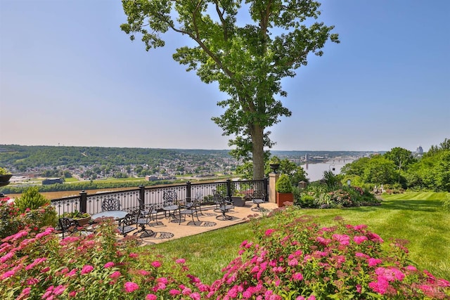 2401 Ingleside Ave Unit 10D, Cincinnati, OH 45206 - view of yard with a patio area and a water view