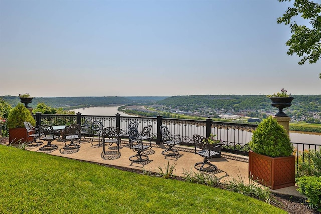 2401 Ingleside Ave Unit 10D, Cincinnati, OH 45206 - view of patio / terrace featuring a water view