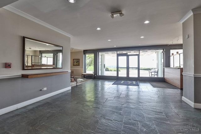 2401 Ingleside Ave Unit 10D, Cincinnati, OH 45206 - building lobby featuring crown molding and recessed lighting