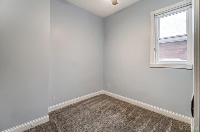 2110 Fulton Ave Unit 3, Cincinnati, OH 45206 - empty room with carpet flooring, ceiling fan, and baseboards