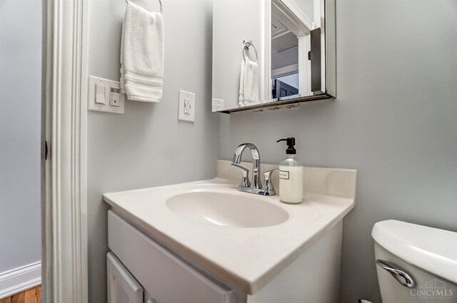 2110 Fulton Ave Unit 3, Cincinnati, OH 45206 - half bath with vanity and toilet