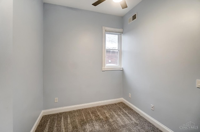 2110 Fulton Ave Unit 3, Cincinnati, OH 45206 - carpeted empty room featuring ceiling fan and baseboards