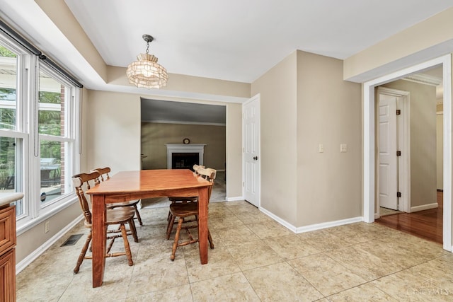 8912 Chapelsquare Ln, Symmes Twp, OH 45249 - dining area featuring baseboards and light tile patterned flooring