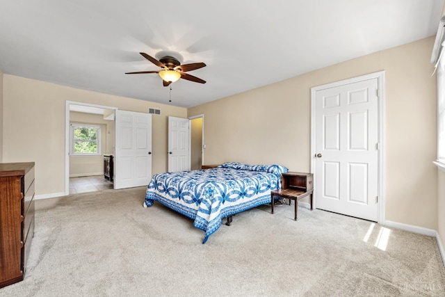 8912 Chapelsquare Ln, Symmes Twp, OH 45249 - bedroom featuring carpet floors, baseboards, and ceiling fan