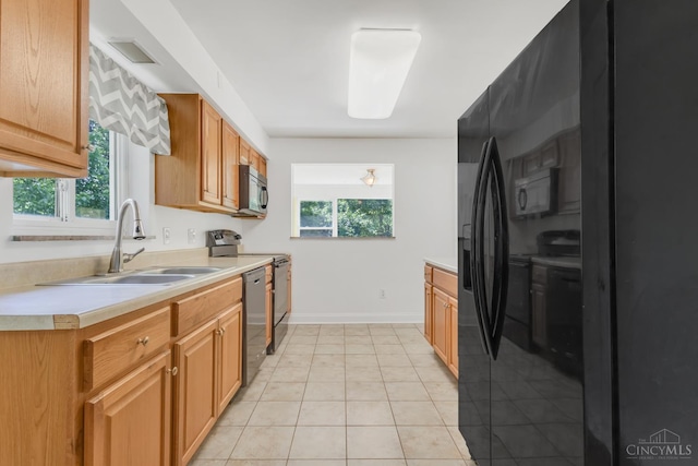 5386 Day Rd, Colerain Twp, OH 45251 - kitchen featuring black microwave, a sink, dishwasher, and healthy amount of natural light