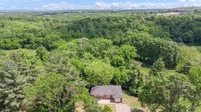 5386 Day Rd, Colerain Twp, OH 45251 - view from above of property with a heavily wooded area