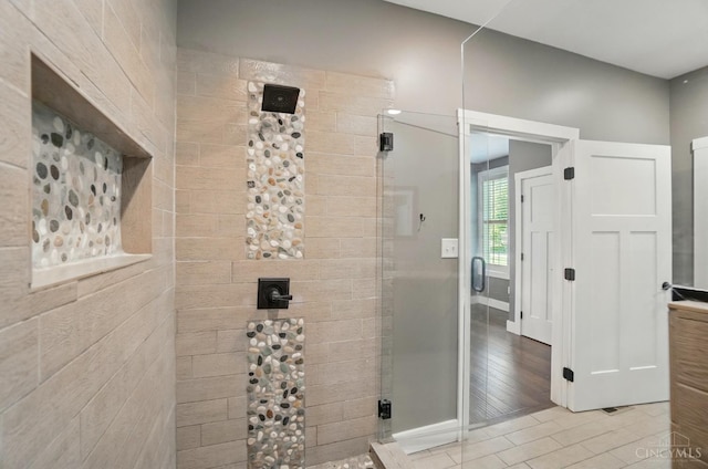 5757 W Fork Rd, Green Twp, OH 45247 - bathroom with a tile shower