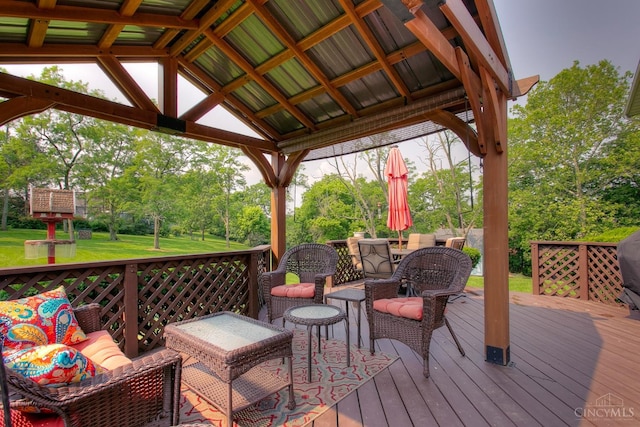 3169 John Gray Rd, Colerain Twp, OH 45251 - deck featuring a gazebo