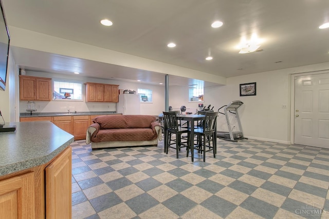 3169 John Gray Rd, Colerain Twp, OH 45251 - dining space featuring recessed lighting and baseboards