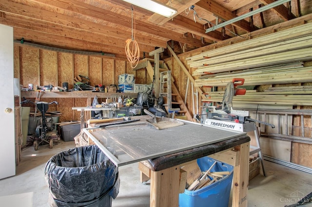 3169 John Gray Rd, Colerain Twp, OH 45251 - garage featuring a workshop area