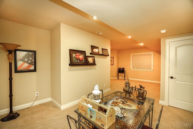 4625 Guildford Dr, West Chester, OH 45069 - sitting room with carpet floors, recessed lighting, and baseboards