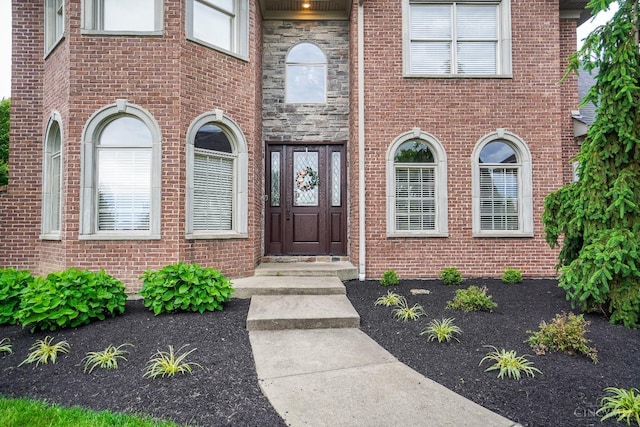 4625 Guildford Dr, West Chester, OH 45069 - doorway to property with brick siding