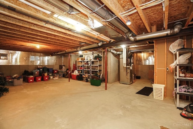 4625 Guildford Dr, West Chester, OH 45069 - unfinished below grade area with heating unit